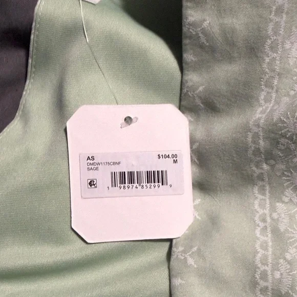 Altar'd State Mint Green V-Neck Midi Dress - Picture 4 of 4